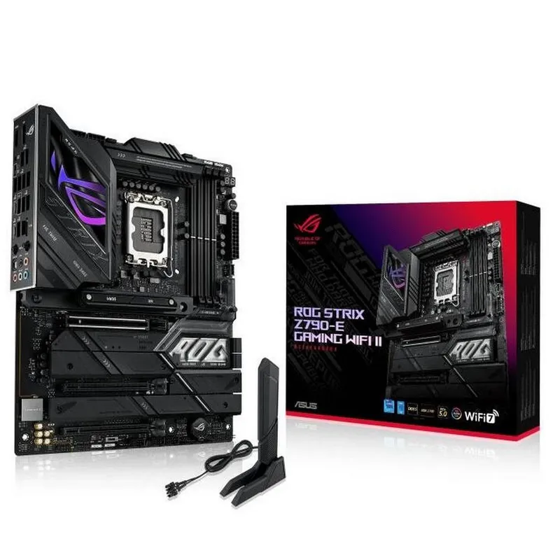 Материнская плата ASUS ROG STRIX Z790-E GAMING WIFI II LGA1700 ATX 4xDDR5 3xPCIEx16 5xM.2 2xUSB-C DP HDMI 2.5GLAN Wi-Fi 7