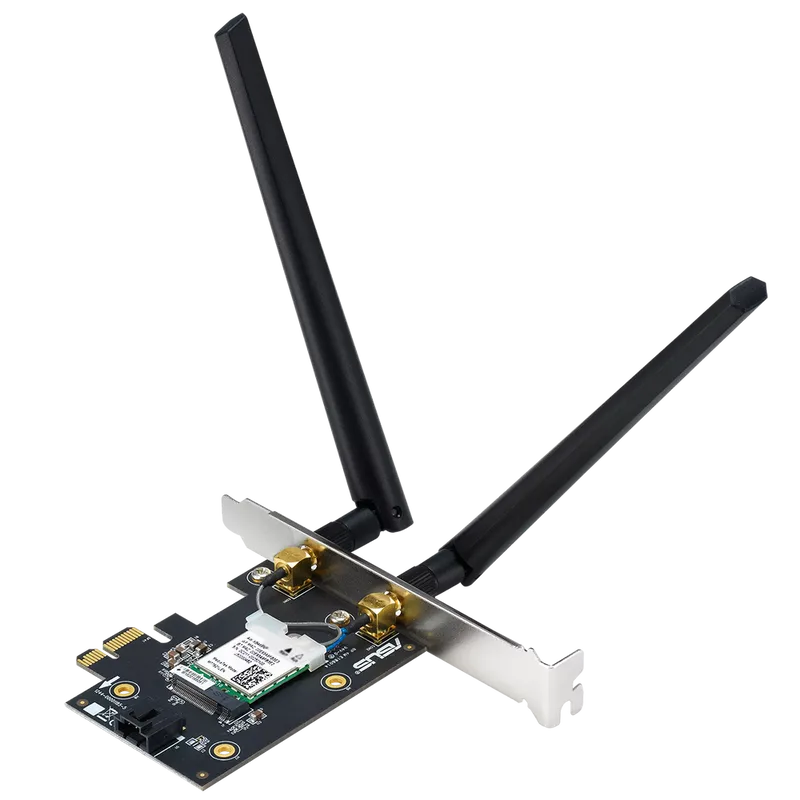 Сетевой адаптер ASUS PCE-BE6500 WiFi 7 Bluetooth 5.4 2882+2882+688Mbps 6GHz/5GHz/2.4GHz Адаптер беспроводной связи (Wi-Fi)