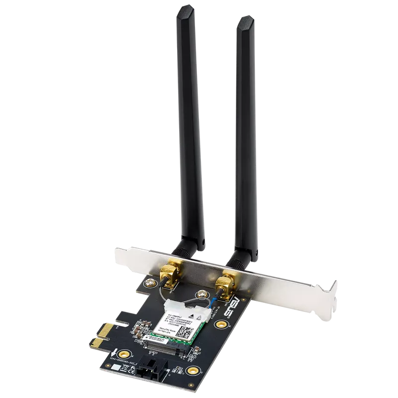Сетевой адаптер ASUS PCE-BE6500 WiFi 7 Bluetooth 5.4 2882+2882+688Mbps 6GHz/5GHz/2.4GHz Адаптер беспроводной связи (Wi-Fi)