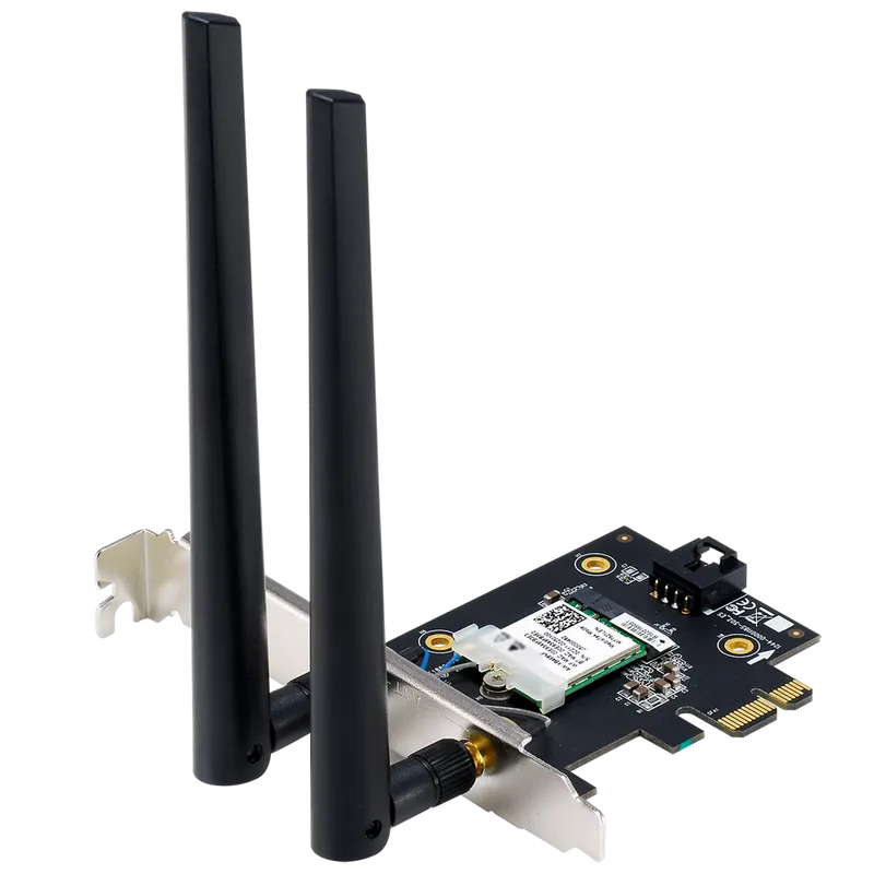 Сетевой адаптер ASUS PCE-BE6500 WiFi 7 Bluetooth 5.4 2882+2882+688Mbps 6GHz/5GHz/2.4GHz Адаптер беспроводной связи (Wi-Fi)