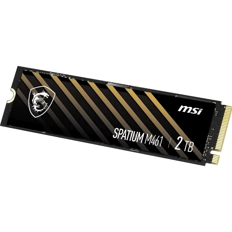 Твердотельный накопитель MSI SSD SPATIUM M461 2TB M.2 2280 PCle 4.0 NVMe R5000/W3200MB/s 3D NAND TLC MTBF 1.5M 680000/880000 IOPS 450TBW