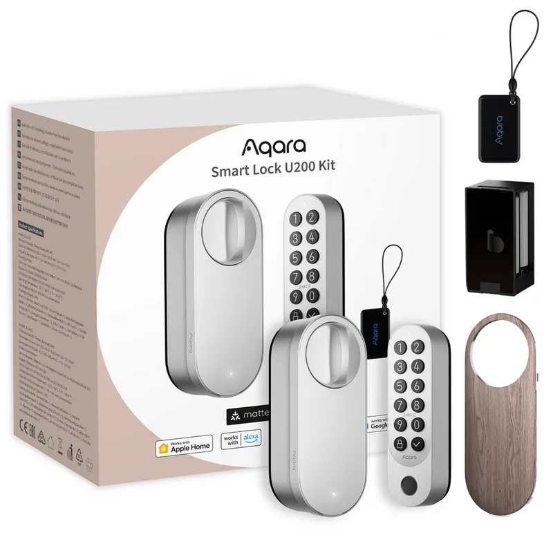 Умный дверной замок Aqara U200 Matter other Thread , серый (EL-D02D_gr) 
