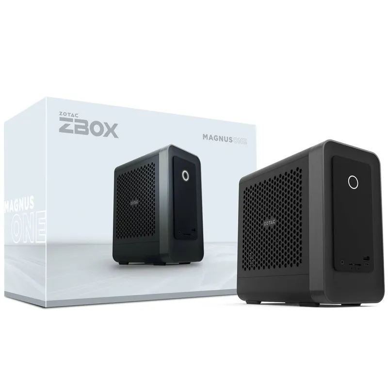 Платформа мини ПК ZOTAC ZBOX-ERP74070SC-BE, NVIDIA RTX4070 Super, Intel i7-14700, 2x DDR5 SODIMM slots, M2 SSD slot, 2.5" SATAIII BAY, WIFI, BT, 2.5G LAN, GLAN, 3x DP, HDMI, EU+UK PLUG, black
