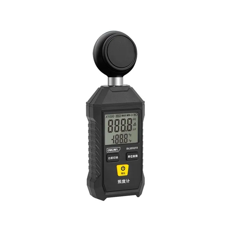 Люксометр (измеритель освещенности) Deli DL333215 диапазон измерений 0 - 200.000 люкс