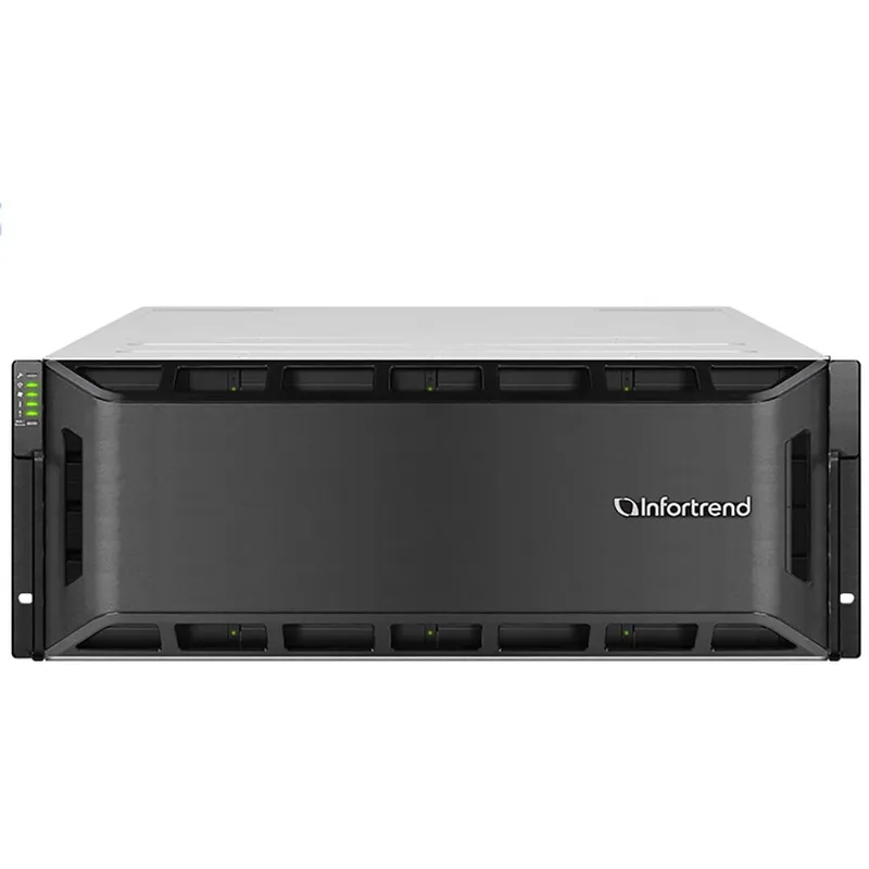 Система хранения данных Infortrend EonStor GS 2000 4U/24bay Dual controller, 2x12Gb/s SAS, 8x1G +4x host board, 4x4GB, 2x(PSU+FAN), 2x(SuperCap+Flash), 24xdrive tray, 1xRmk (GS 2024RCF-D) (repl GS2024R0C0F0D-8U32)