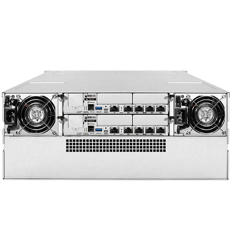 Система хранения данных Infortrend EonStor GS 2000 4U/24bay Dual controller, 2x12Gb/s SAS, 8x1G +4x host board, 4x4GB, 2x(PSU+FAN), 2x(SuperCap+Flash), 24xdrive tray, 1xRmk (GS 2024RCF-D) (repl GS2024R0C0F0D-8U32)