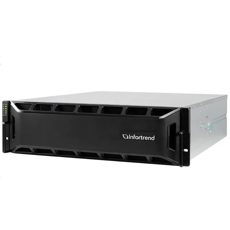 Infortrend EonStor GS 2000 Gen2 3U/16bay Dual controller, 2x12Gb/s SAS,8x1G iSCSI,+4 host boards,4x4GB,2x(PSU+FAN),2x(SuperCap+Flash),16xdrive trays,1xRackmount kit (GS 2016RCF-D)