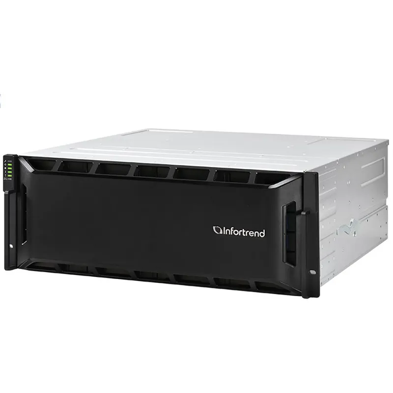 Система хранения данных Infortrend EonStor GS 2000 4U/24bay Dual controller, 2x12Gb/s SAS, 8x1G +4x host board, 4x4GB, 2x(PSU+FAN), 2x(SuperCap+Flash), 24xdrive tray, 1xRmk (GS 2024RCF-D) (repl GS2024R0C0F0D-8U32)