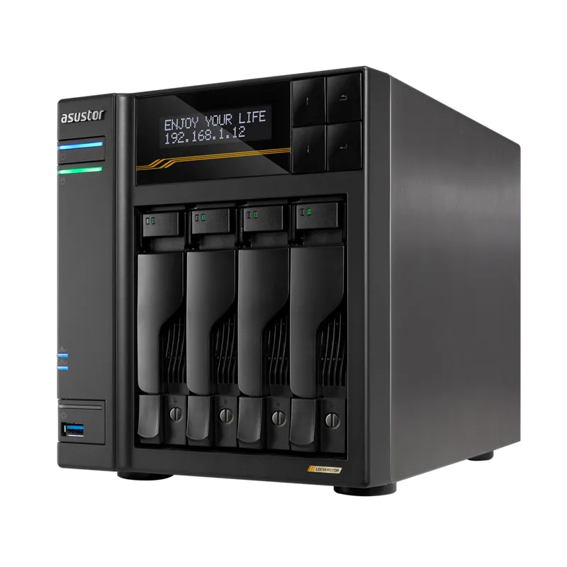 Платформа СХД ASUSTOR AS6804T 4 Bay (Max.16) 4xM.2 (90IX01T4-BW3S00)