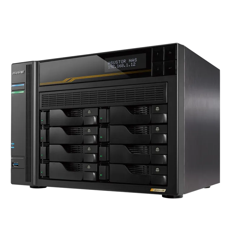 Платформа СХД ASUSTOR AS6808T 8 Bay (Max.20) 4xM.2 2x5GLAN 2x10GLAN 16GB (Max.64GB) DDR5 2xUSB-C 3xUSB 