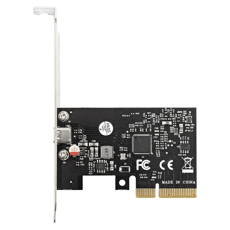 Контроллер ExeGate EXE-321 (PCI-E x4 v3.0, 20Gbps (USB3.2 GEN2x2) Type-C ext., ASMedia Chipset ASM3242)
