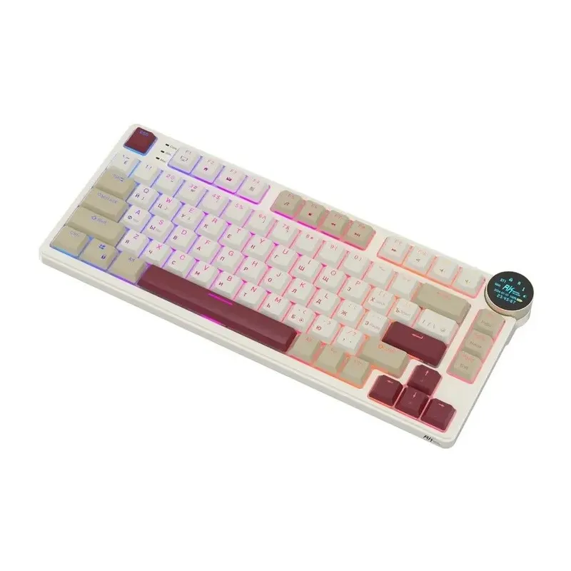 Клавиатура Royal Kludge RK N80 Rosy Clouds USB/2.4 GHz/Bluetоoth, RGB, Hot Swap, Brown switch