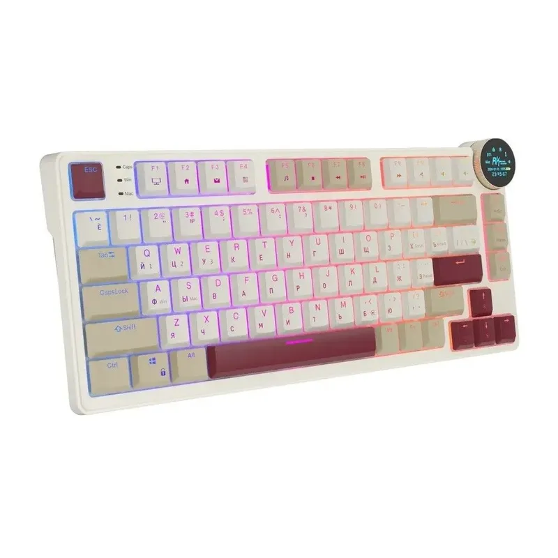 Клавиатура Royal Kludge RK N80 Rosy Clouds USB/2.4 GHz/Bluetоoth, RGB, Hot Swap, Brown switch