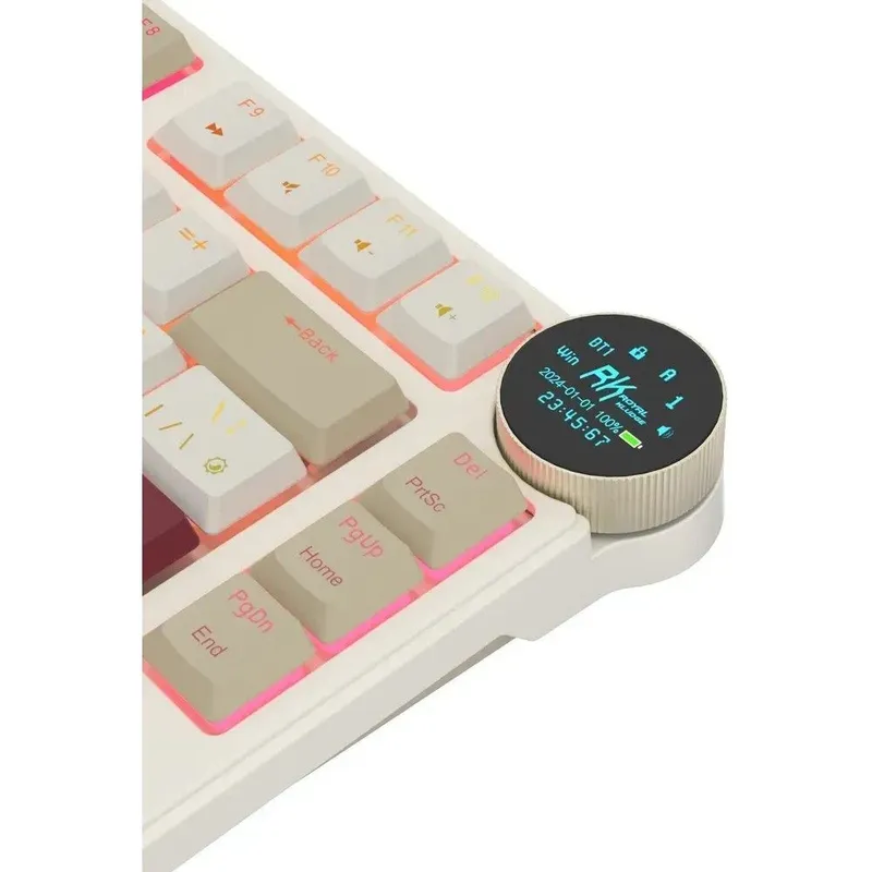 Клавиатура Royal Kludge RK N80 Rosy Clouds USB/2.4 GHz/Bluetоoth, RGB, Hot Swap, Brown switch