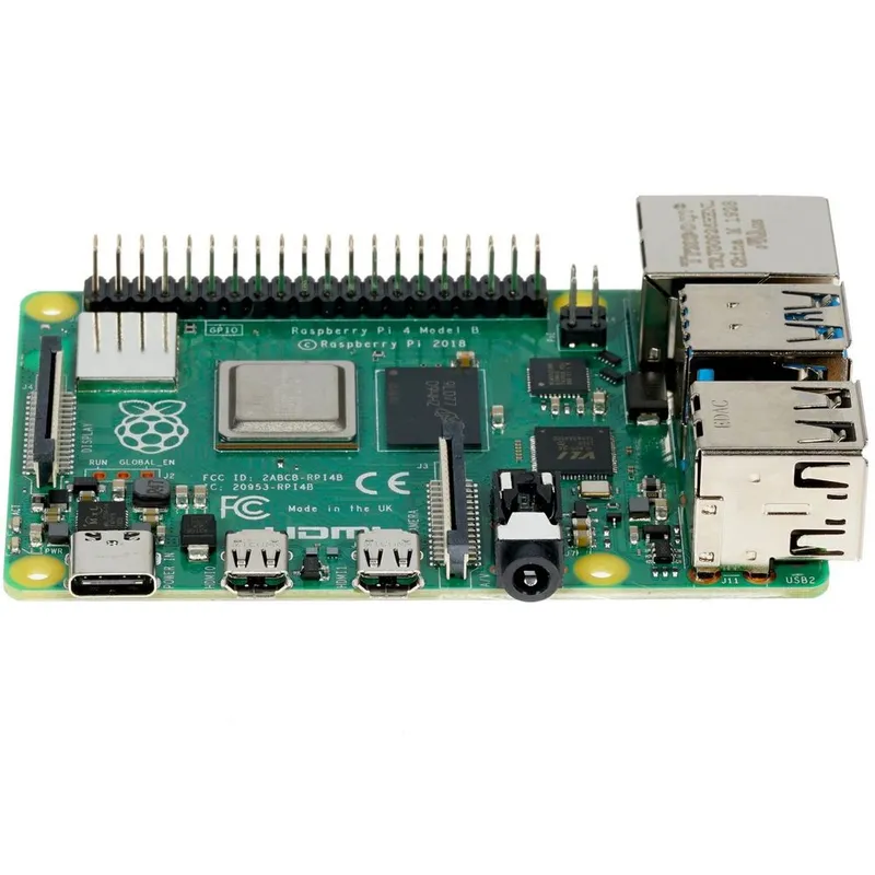 Одноплатный компьютер Raspberry Pi 4 Model B (RA544) Retail, 1GB RAM, Broadcom BCM2711 Quad core Cortex-A72 (ARM v8) 64-bit SoC @ 1.5GHz CPU, WiFi, Bluetooth, 40-pin GPIO, 2x USB 3.0, 2xUSB 2.0, 2x micro-HDMI,CSI camera port,DSIdisplay port,MicroSD port,U