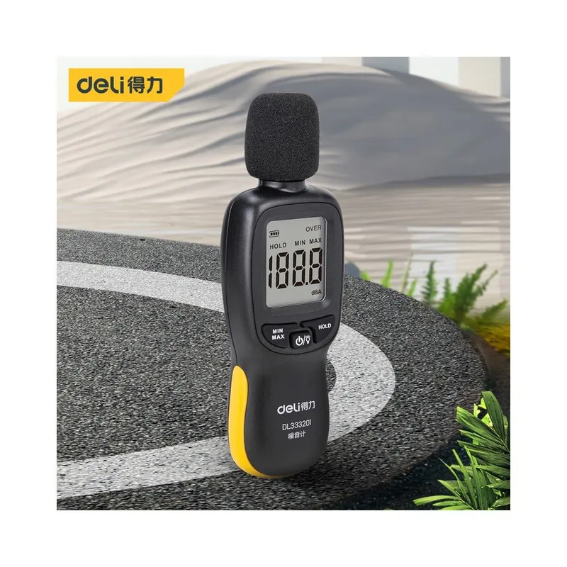 Измеритель уровня шума цифровой (шумомер) Deli DL333201 диапазон измерений уровня шума 30 - 130 дБ