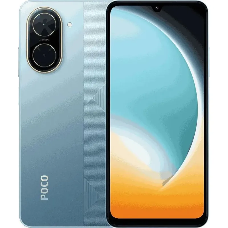 Смартфон POCO C71 4+128Gb голубой (MZB0K2NRU)  (MZB0K2NRU)