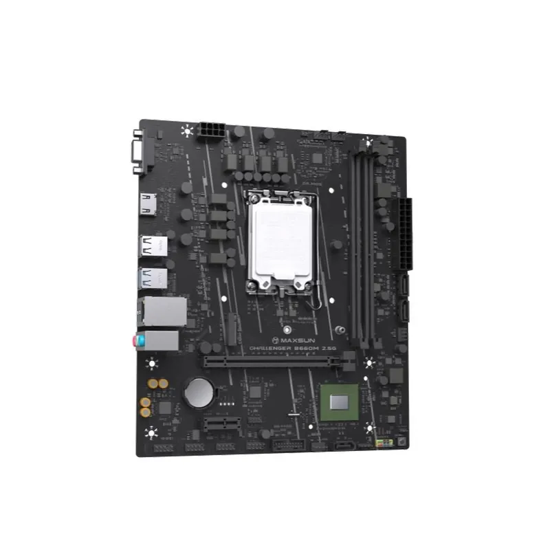 Материнская плата Maxsun MS-Challenger B660M 2.5G B660, LGA1700, 2*DDR4, 1*PCIEx16, 1*PCIEx1, 1*M.2, 4*USB3.2Gen1, 6*USB2.0, 3*SATA3.0, 2.5G, VGA, HDMI, M-ATX, RTL