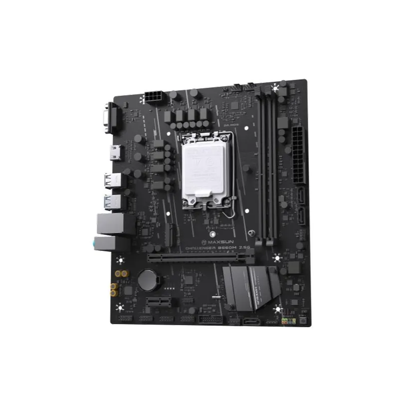 Материнская плата Maxsun MS-Challenger B660M 2.5G B660, LGA1700, 2*DDR4, 1*PCIEx16, 1*PCIEx1, 1*M.2, 4*USB3.2Gen1, 6*USB2.0, 3*SATA3.0, 2.5G, VGA, HDMI, M-ATX, RTL