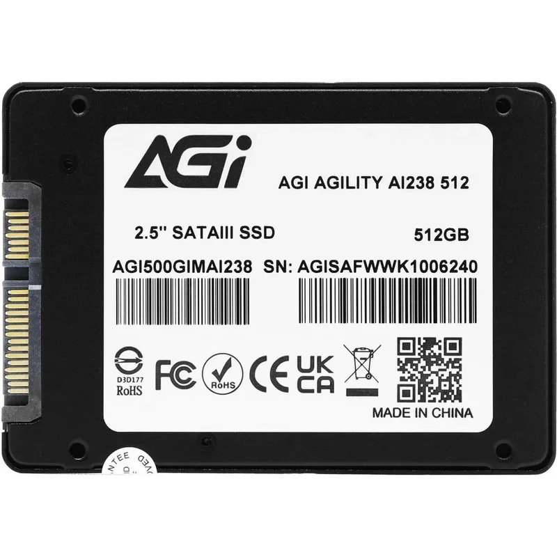 Накопитель SSD AGi SATA-III 500GB AGI500GIMAI238-CB AI238 2.5"
