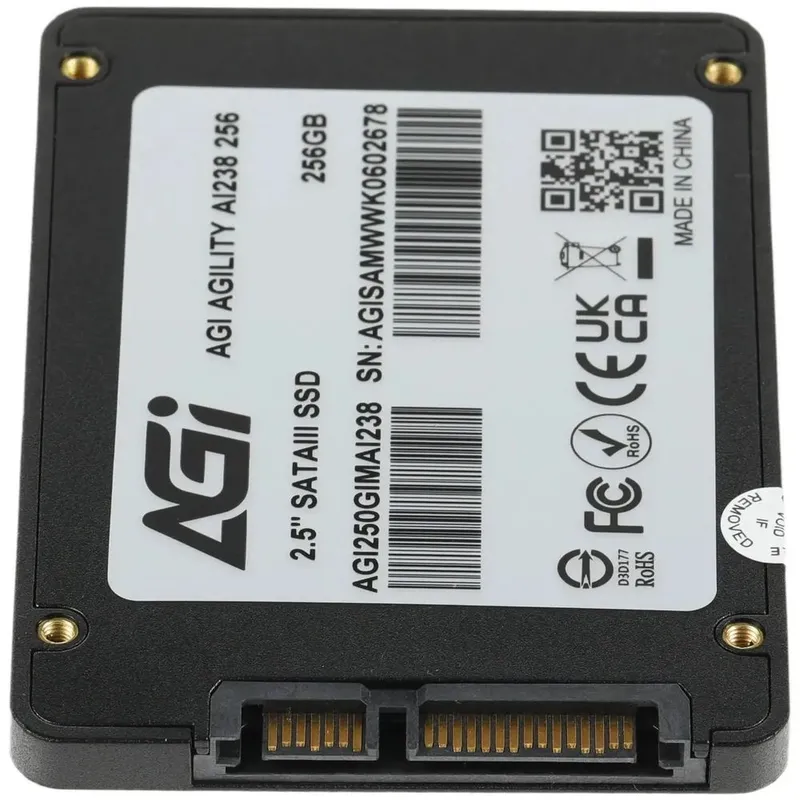 Твердотельный накопитель SSD AGI AI238 SSD 2.5" 256GB QLC RETAIL-Color Box 