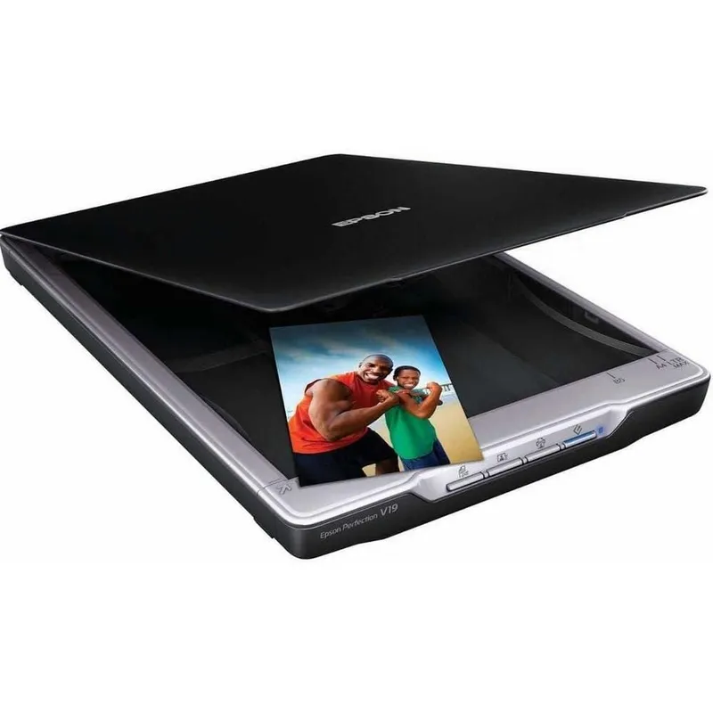 Epson Perfection V19 Сканер, Планшетный A4, 4800х4800 dpi, 18 стр/мин, ADF, USB 2.0 , ( B11B231401 / B1113231503)