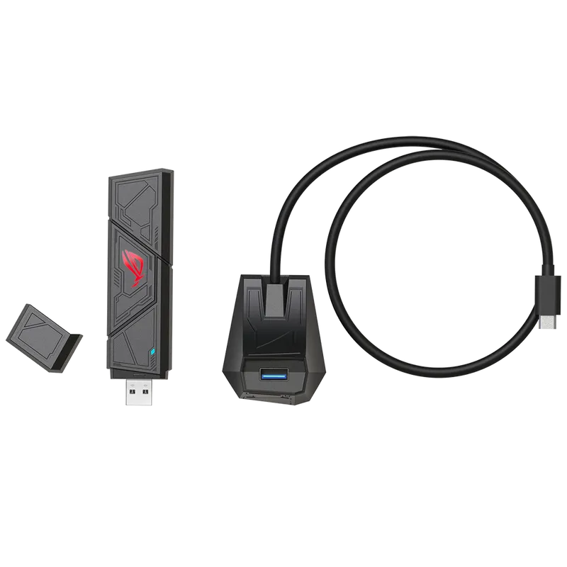 Адаптер беспроводной связи (Wi-Fi) ASUS ROG USB-BE92 WiFi 7 2882+2882+688Mbps 6GHz/5GHz/2.4GHz 