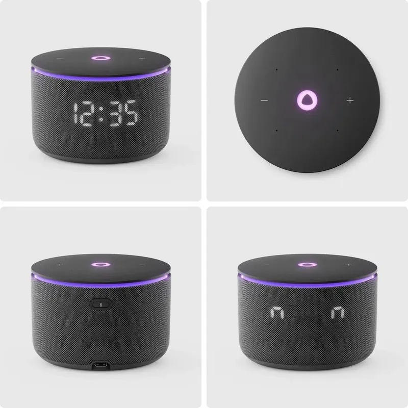 Умная колонка Яндекс Станция Мини 3 Про с Алисой, Zigbee, черный ( YNDX00059BLK) 