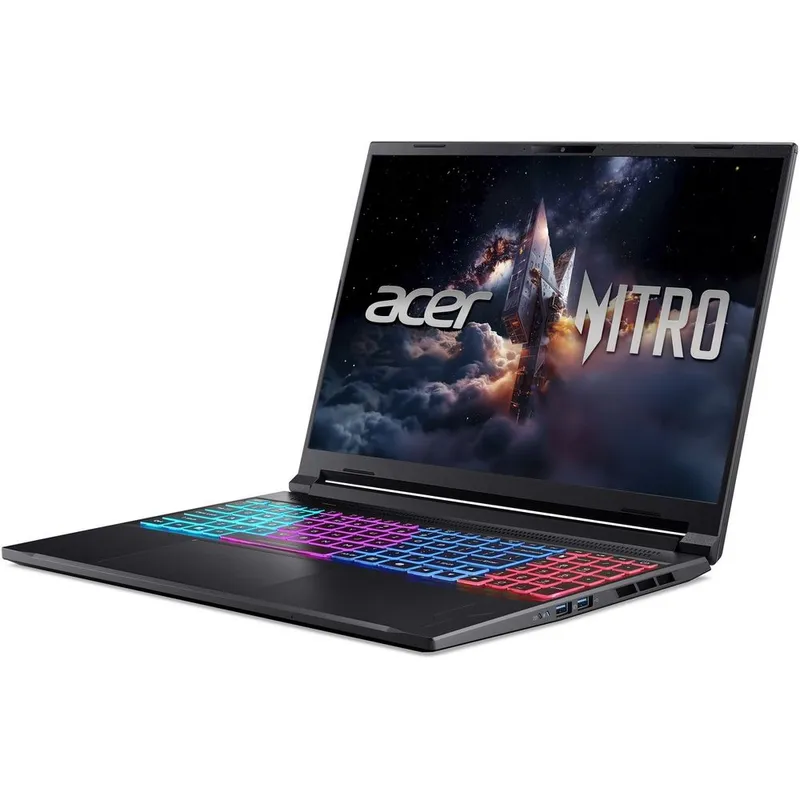 Ноутбук Acer Nitro V 16S ANV16S-71-75R0 Intel Core 7 240H/32Gb/SSD1Tb/RTX5060 8Gb/16"/IPS/WQXGA/2560x1600/180Hz/NoOS/Black (NH.U28CD.003)