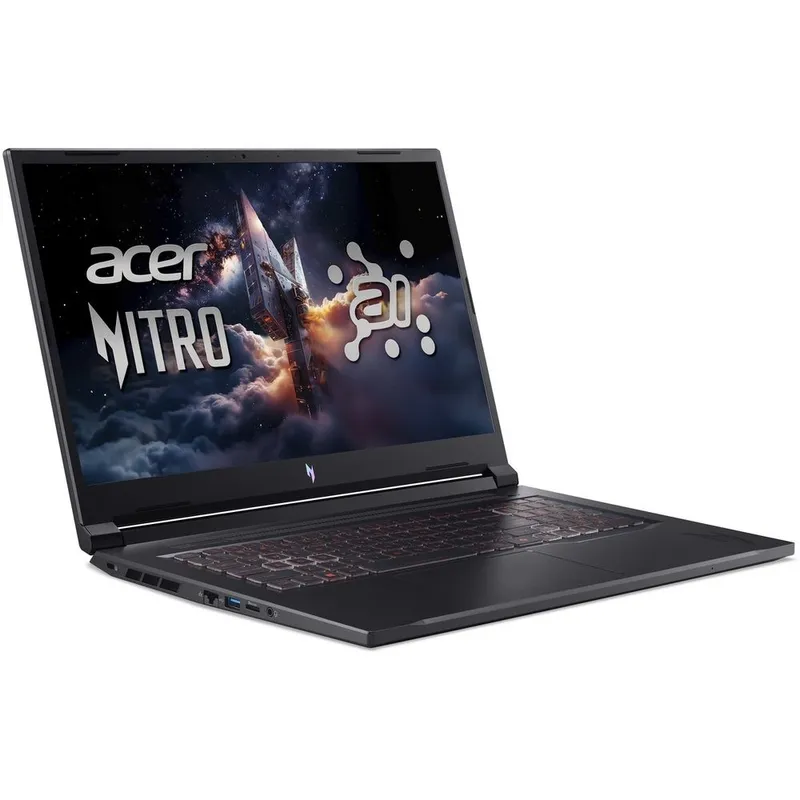 Ноутбук Acer Nitro V 17 AI ANV17-41-R9Q9 AMD Ryzen 7 260/16Gb/SSD1Tb/RTX5060 8Gb/17.3"/IPS/QHD/2560x1440/165Hz/NoOS/Black (NH.QYVCD.007)