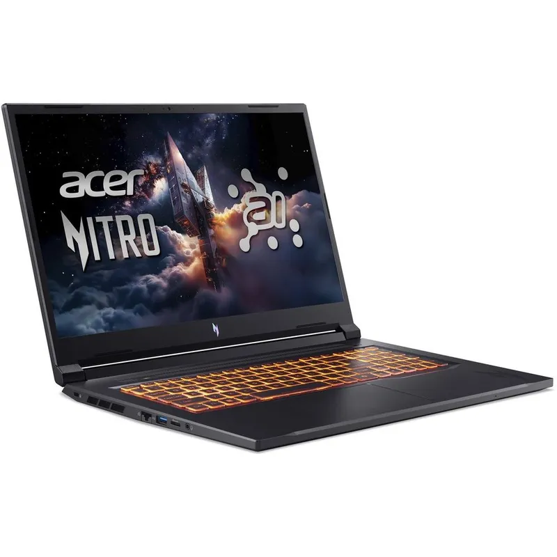 Ноутбук Acer Nitro V 17 AI ANV17-41-R0P2 AMD Ryzen 7 260/32Gb/SSD1Tb/RTX5060 8Gb/17.3"/IPS/FHD/1920x1080/144Hz/NoOS/Black (NH.QYVCD.006)