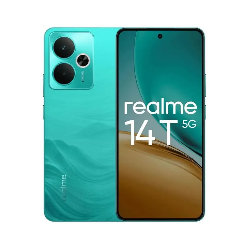 Смартфон Realme 14T 5G 8+256 RMX5078 8+256 зеленый (RMX5078 8+256 Green)