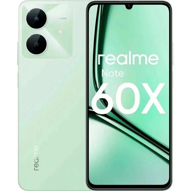 Смартфон Realme Note 60x 4+128 RMX3938 4+128 зеленый (RMX3938 4+128 Wilderness Green)