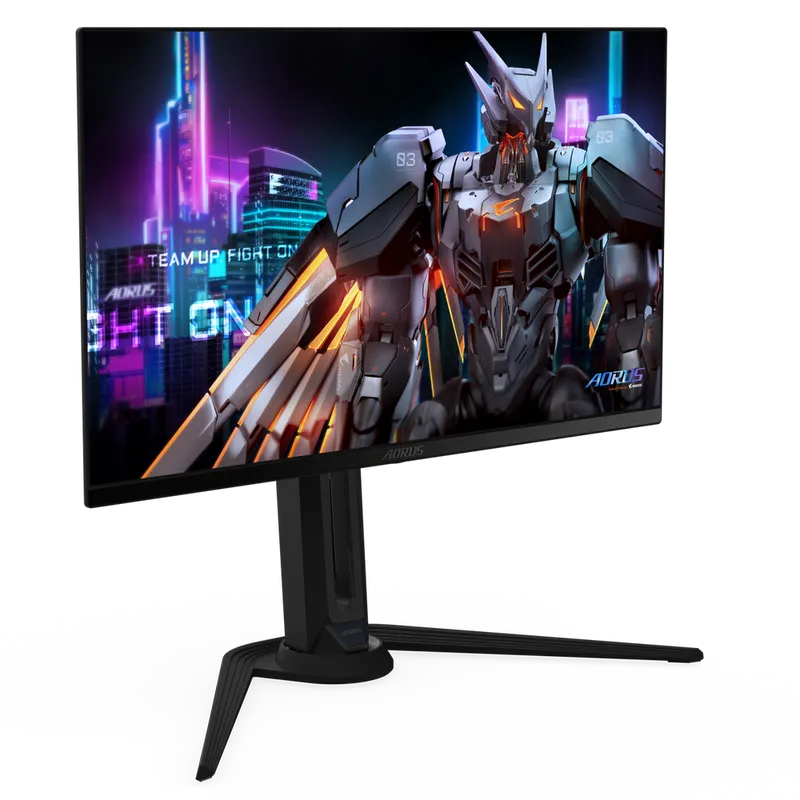 Монитор 27" Gigabyte AORUS FO27Q5P EK Black (QD-OLED, 2560×1440, 500Hz, 300 cd/m, 1,5M:1, 2xHDMI 2.1, DP 2.1 UHBR20, 1x MiniDP 2.1 UHBR20, DP 1.4 (HBR3) выход  3xUSB 3.2, USB Type-C) 