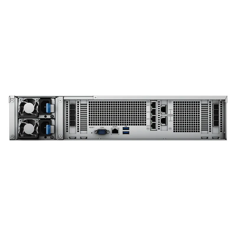 Системы хранения данных Synology(Rack 2U)12C 2,1 GhzCPU/16Gb(128)/RAID0,1,10,5,6/up to 12 HP SATA,SAS(3,5' 2,5') up to 96 (RX1222sas x 7)/2xUSB/4GE+2x10GE(RJ-45)/2Expslot/iSCSI/2xIPcam(up to128)/2xPSU/no rail/1YW