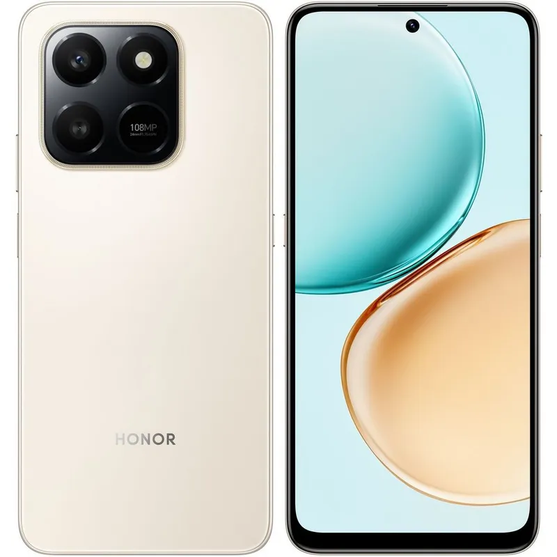 Смартфон HONOR X7d 6+128Gb золотой (5109BXJS) (5109BXJS)