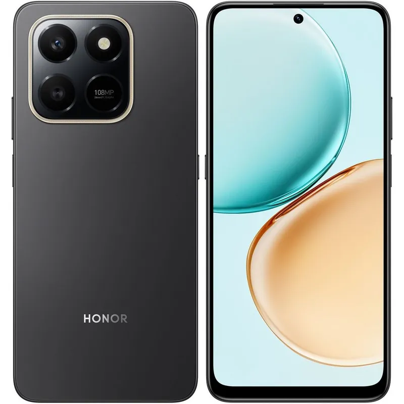 Смартфон HONOR X7d 6+128Gb чёрный (5109BXJT) (5109BXJT)