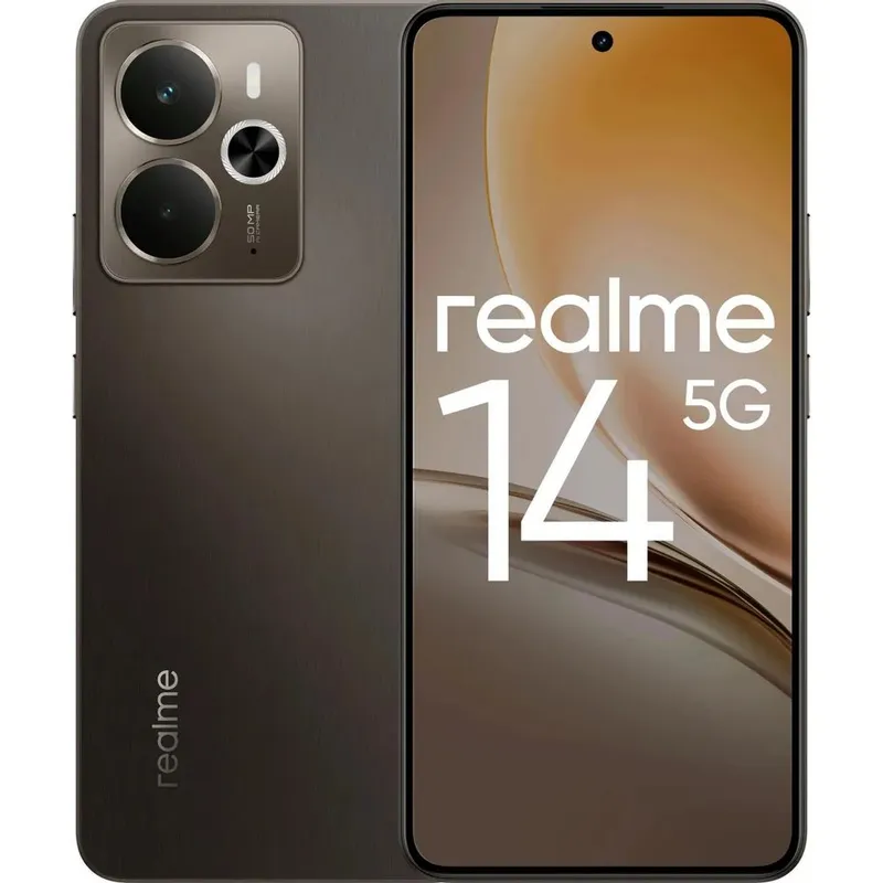 Смартфон Realme 14 5G 8+256 RU Графитовый чёрный (RMX5070 8+256 Graphite Black)