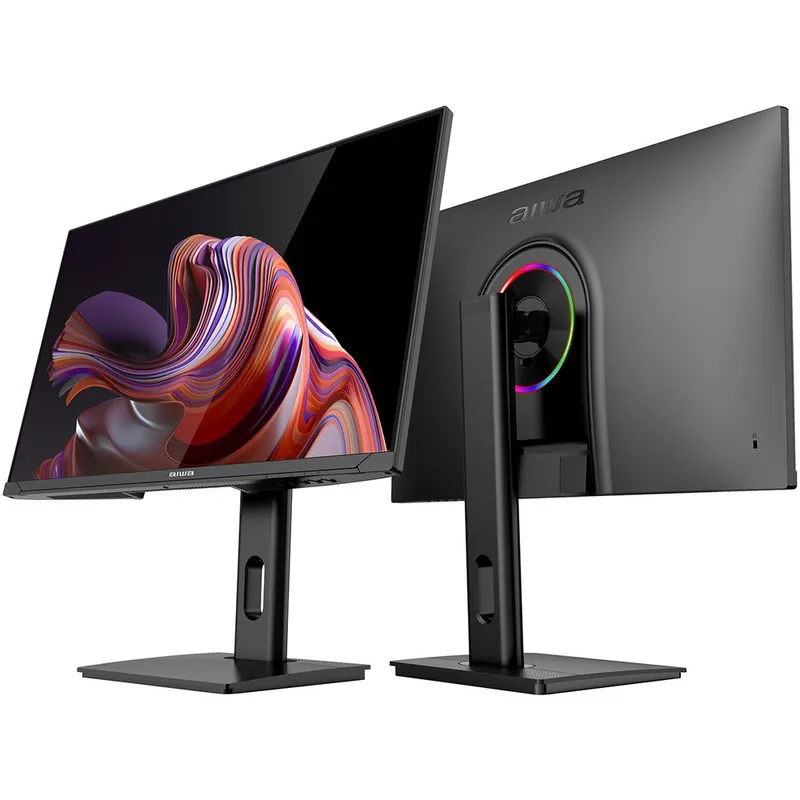 Монитор 27" AIWA MD2711 Black (IPS, 1920x1080, HDMI+HDMI+DP+DP, 1 ms, 178°/178°, 350 cd/m, 1000:1, 240Hz, Spk, Pivot)