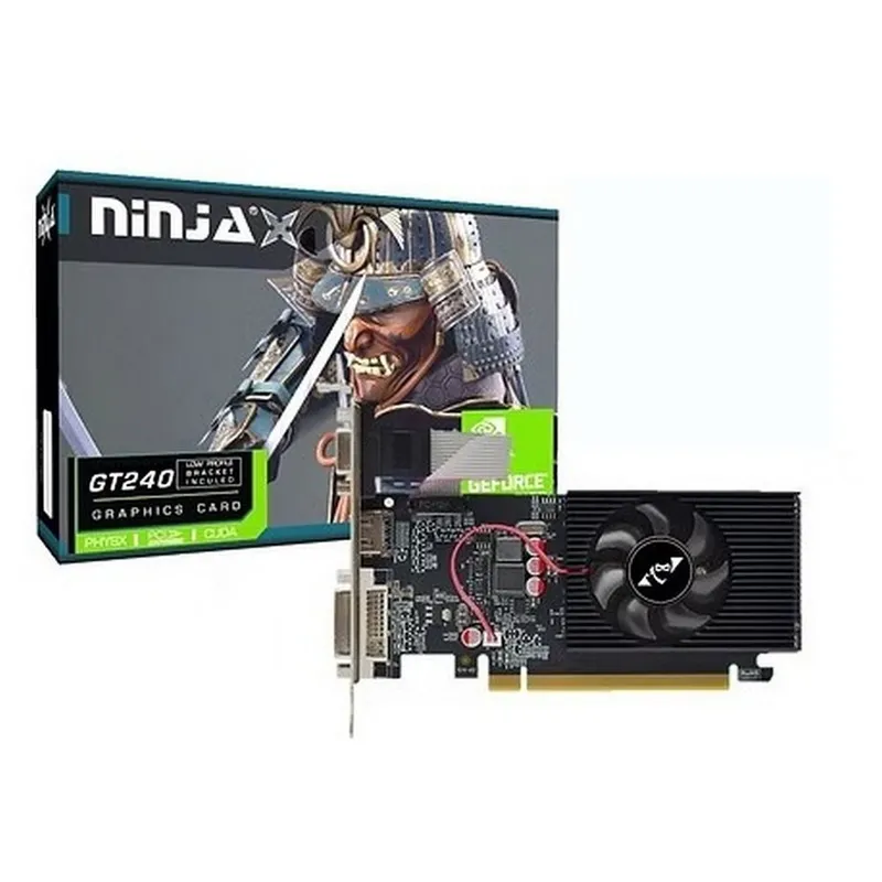 Видеокарта Ninja (Sinotex) GT240 1GB DDR3 128bit VGA DVI HDMI 1FAN LP RTL