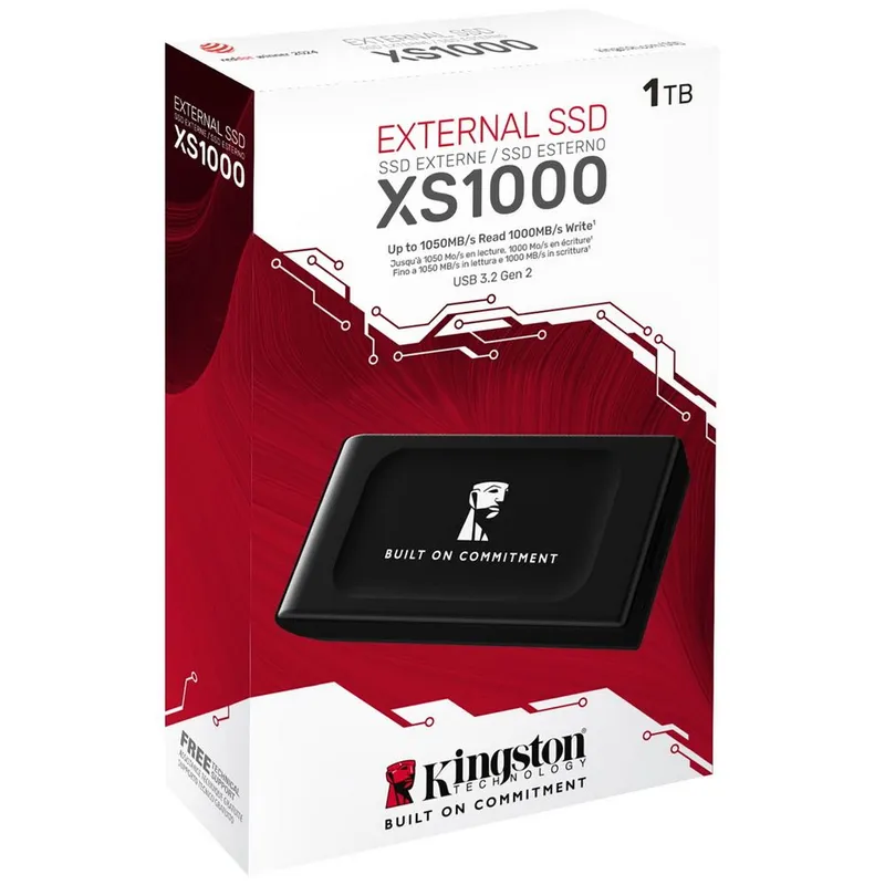 Накопитель SSD Kingston USB3.2 Gen2 2TB SXS1000/2000GA XS1000 черный