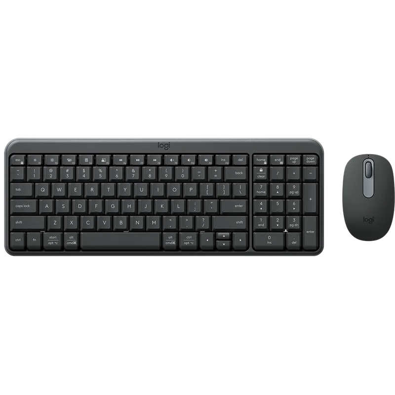 Клавиатура + мышь Logitech Wireless MK250 Compact клав:графитовый мышь:графитовый USB беспроводная Multimedia (920-013853)