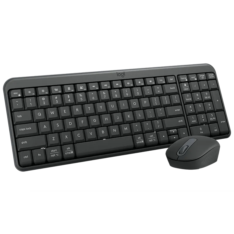 Клавиатура + мышь Logitech Wireless MK250 Compact клав:графитовый мышь:графитовый USB беспроводная Multimedia (920-013853)