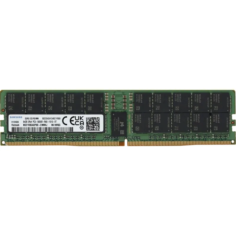 Память DDR5 64GB 5600MHz Samsung M321R8GA0PB0-CWM OEM PC5-44800 CL40 DIMM ECC 288-pin 1.1В dual rank OEM