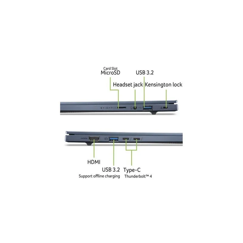 Ноутбук Acer Swift Go 14 AI SFG14-75-974A Intel Core Ultra 9 288V/32Gb/SSD1Tb/14"/OLED/WUXGA/1920x1200/60Hz/NoOS/Blue/1.25kg (NX.JNBCD.00A)