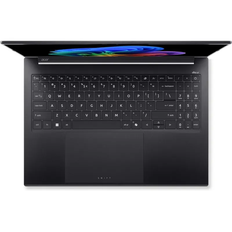 Ноутбук Acer Swift Go 16 SFG16-74-568D Intel Core Ultra 5 226V/16Gb/SSD1Tb/16"/OLED/WUXGA+/2048x1280/120Hz/NoOS/Black/1.52kg (NX.JNMCD.001)