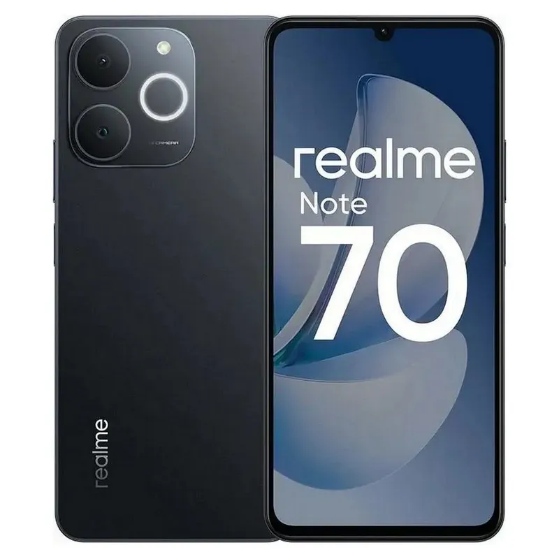 Смартфон Realme Note 70 6+128 черный  (6+128 Black)