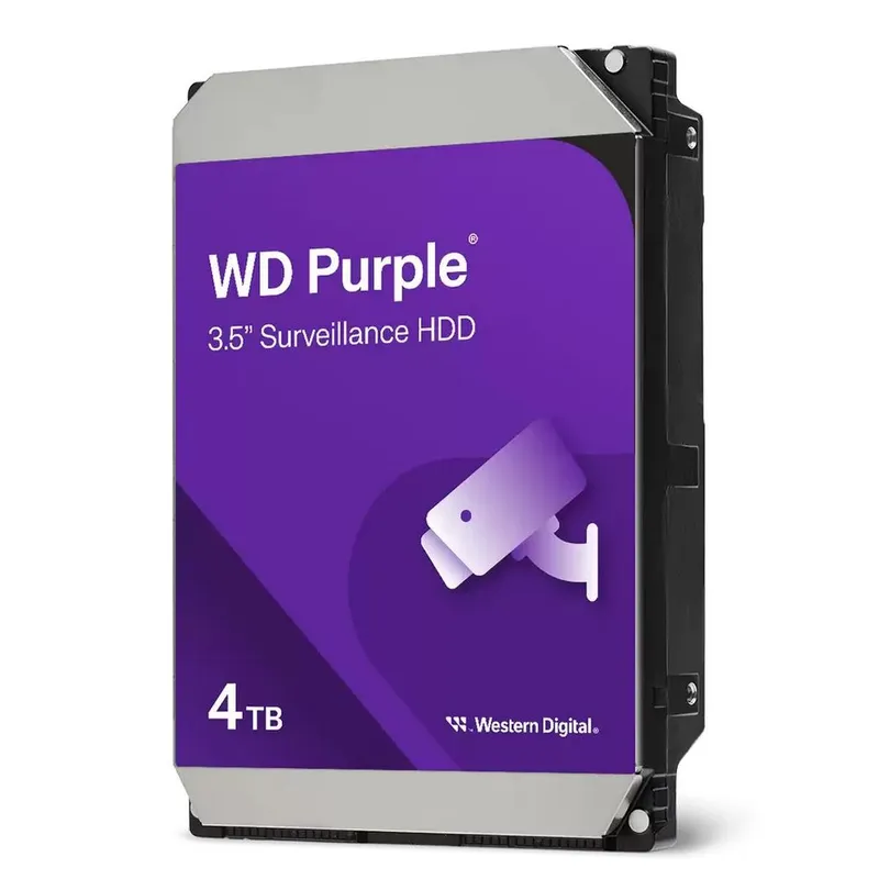 Жесткий диск Western Digital Purple HDD 3.5" SATA 4Tb, IntelliPower, 128MB buffer (DV&NVR), WD44PURZ, 1 year