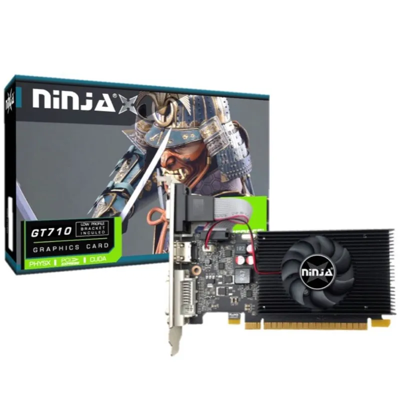 Видеокарта Ninja (Sinotex) GT710 4GB DDR3 64bit VGA DVI HDMI 1FAN LP RTL