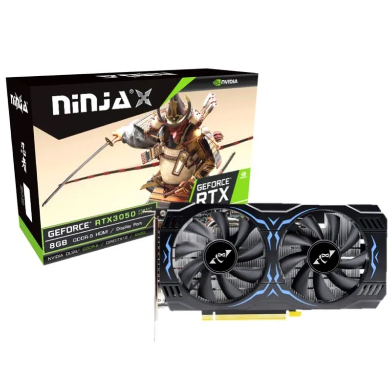 Видеокарта Ninja (Sinotex) RTX3050 8GB GDDR6 128bit 3xDP HDMI 2FAN RTL